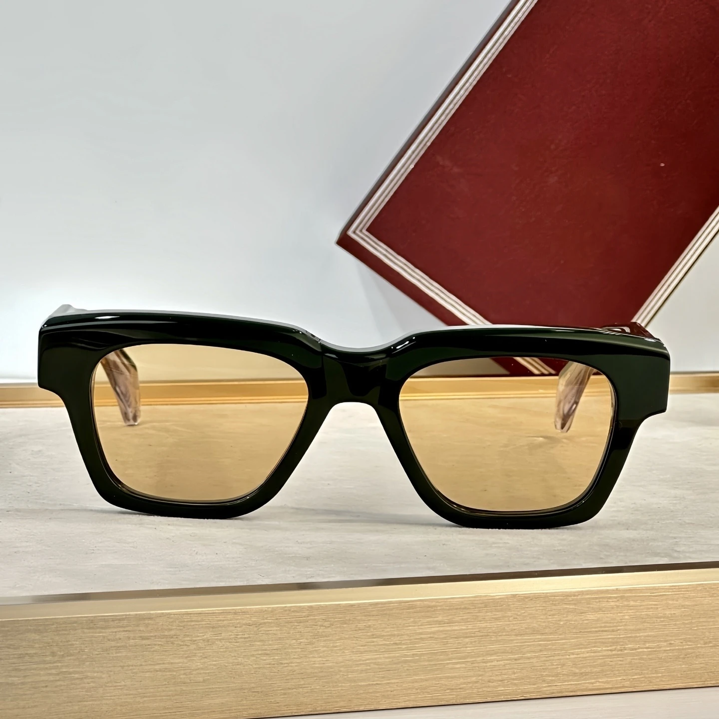 2025 Sunglasses Glamour Sunglasses Square Avant-garde Sunglasses FELLINI Thick Acetate Women Men Sunglasses