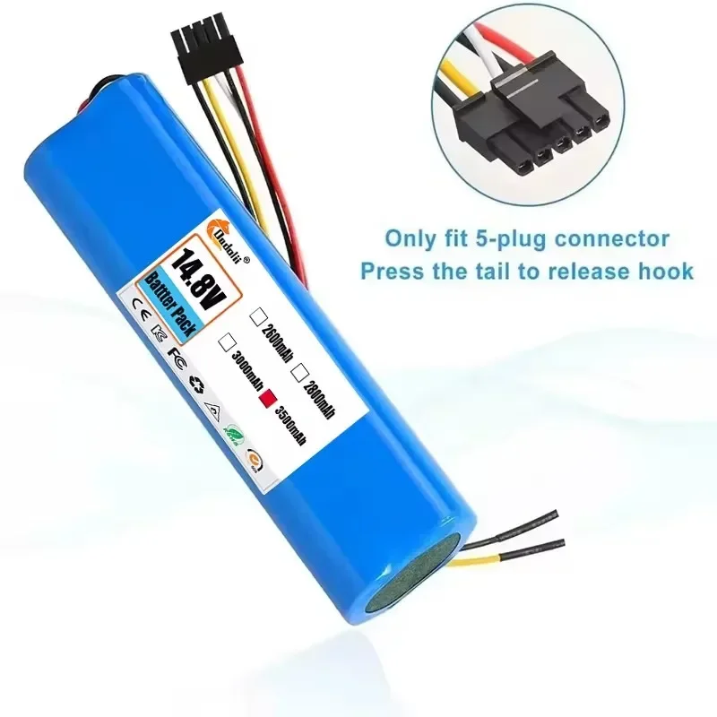 14.4v 12800mah 100% novo, adequado para cecotec conga 3090 3091 3092 1690 1890 2090 2290 acessórios para aspirador de pó robô