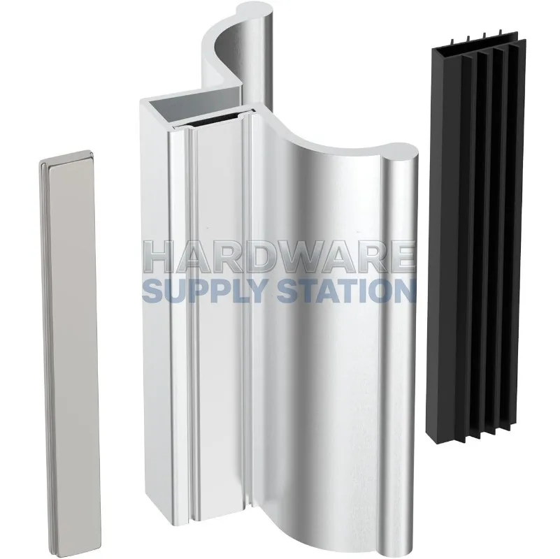 

Multifunctional glass furniture shower door handle frameless bathroom aluminum alloy repair and replacement parts