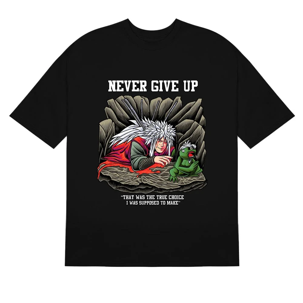 

Летняя футболка с аниме Наруто Джирайя Harajuku для мужчин и женщин, уличная одежда большого размера в стиле ретро с короткими рукавами, свободный повседневный топ для фитнеса Y2k