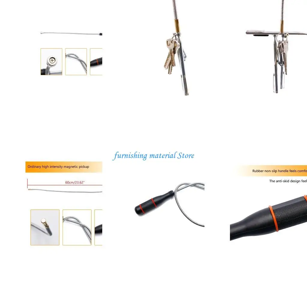 

Y5GD Pick Up Tool Grabber Bendable Flexible Home Tools for Sink Drain