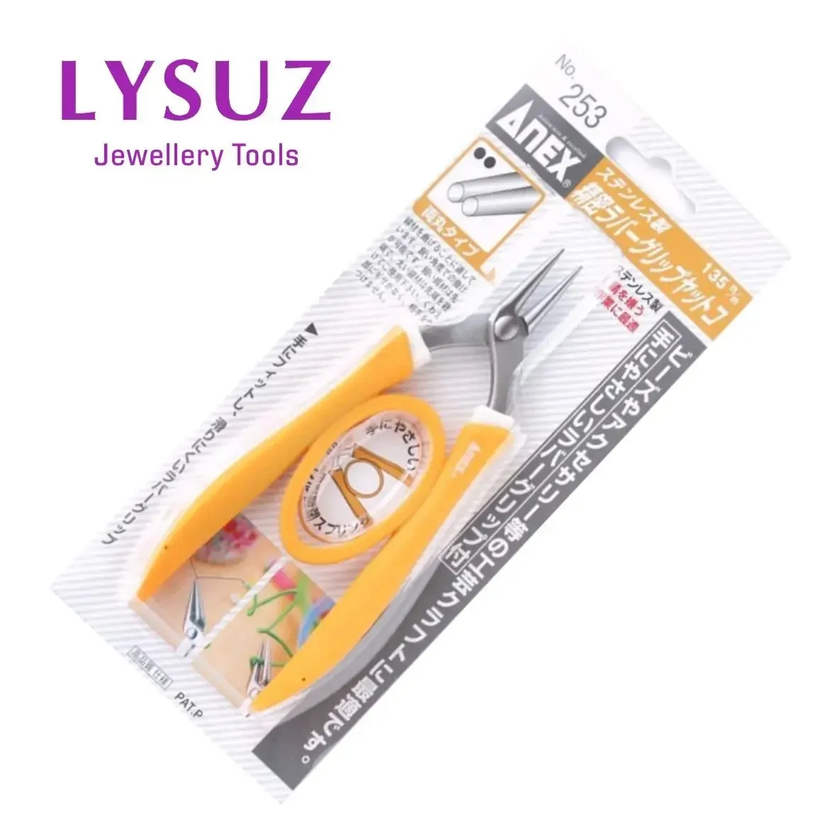 Japan ANEX Stainless Steel Pliers Rubber Grip 251 252 253 Jewelry DIY Hand Tool view 6