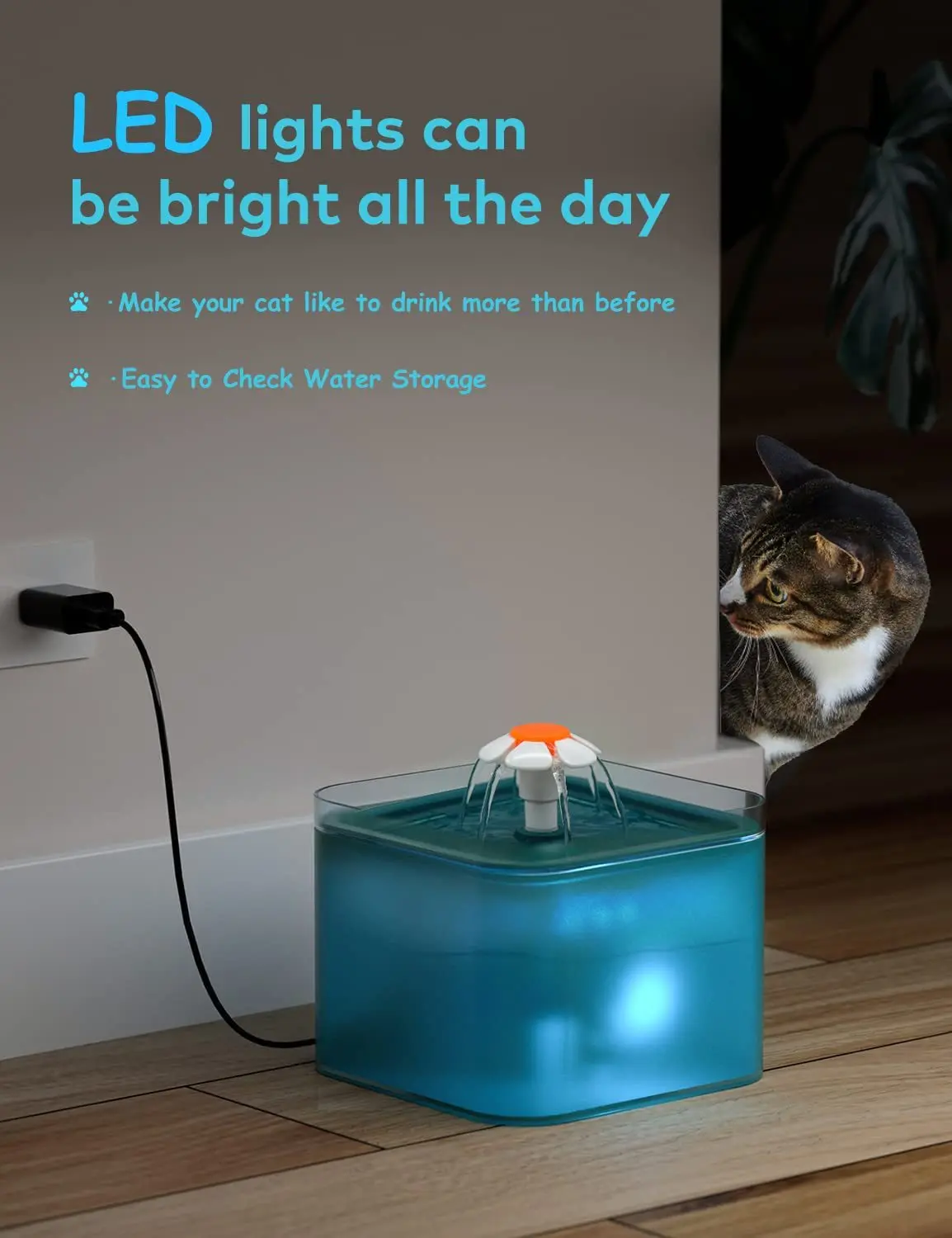 2023 New Pet Water Dispenser Automatic Cycle Cat Pet Water Dispenser Intelligent Pet Water Dispenser