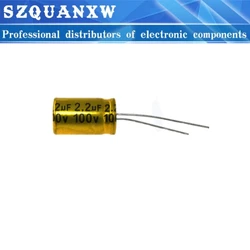 10pcs 100V Audio Capacitor Non Polarity NP Series Electrolytic Capacitors 1/1.5/2.2/3.3/4.7/6.8/8.2/10/15/22/33/47/68UF