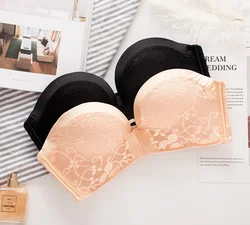 New Backless Sexy Bralette Bra Women Wireless Push Up Gathering Invisible Brassiere Underwear Bras Lingerie