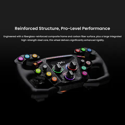 PXN GT ONE Racing Simulator Custom Button F1 Formula Quick Release Carbon Fiber Paddle Game Steering Wheel GT Wheel Controller
