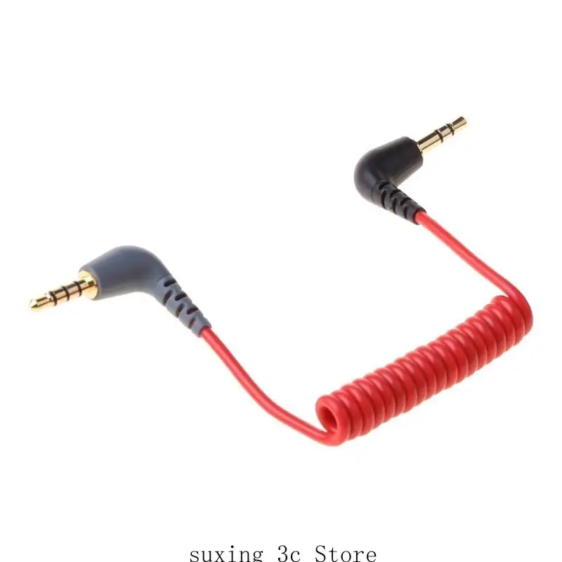 E8BE Replacement 3.5mm TRS to 3.5mm TRRS Adapter Cable for RODE SC7 SC2 By Video MIC Wireless GO