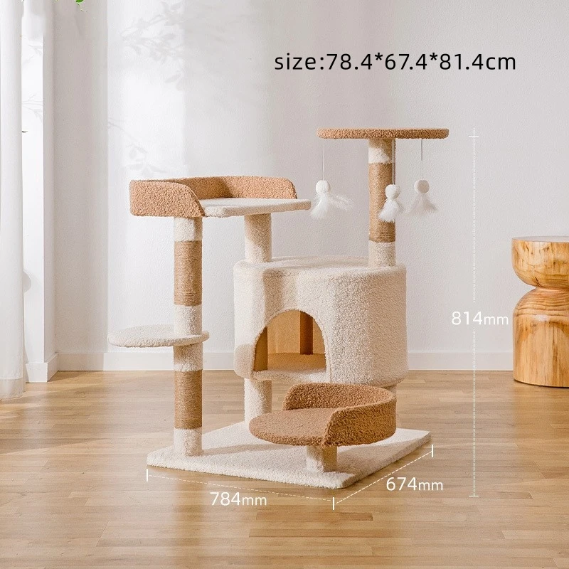 

Hot Selling Cat Climbing Frame Integrated Scratching Post Large Cat Scratching Board Toy