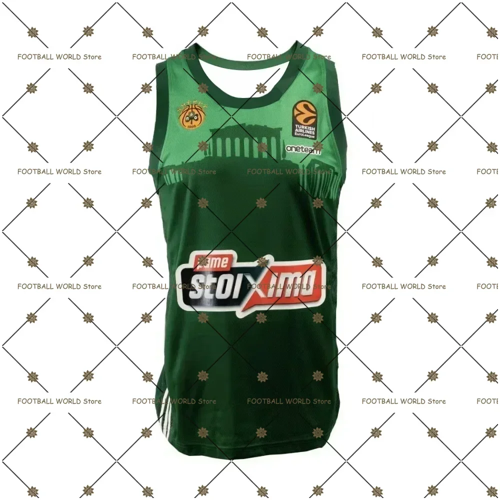 

2025 European Basketball National Team Jersey Basketball Jersey T-shirt Panathinaikos Jersey for Children/adults Beach Top