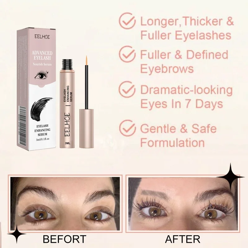 Serum do szybkiego wzrostu rzęs Naturalny odrost rzęs Dłuższe, grubsze brwi Ulepszona pielęgnacja oczu Pełniejsze rzęsy Koreański produkt do pielęgnacji skóry