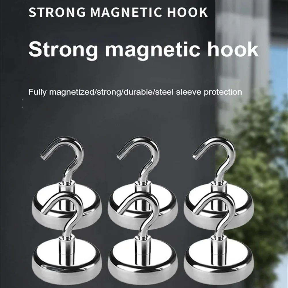 10 قطعة خطاف مغناطيسي قوي معدني حامل عملي كوب شفط مغناطيسي غير مثقوب لغرفة المعيشة والمطبخ المنزلي