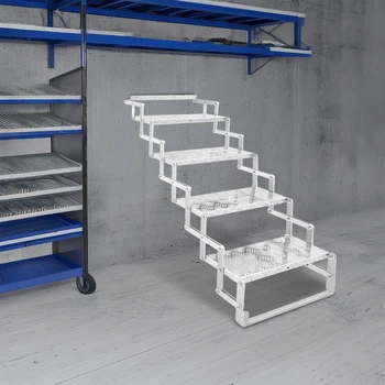 บันไดพับได้ 4 ขั้น บันไดอลูมิเนียมอัลลอยด์แบบกรรไกร กว้าง 17...