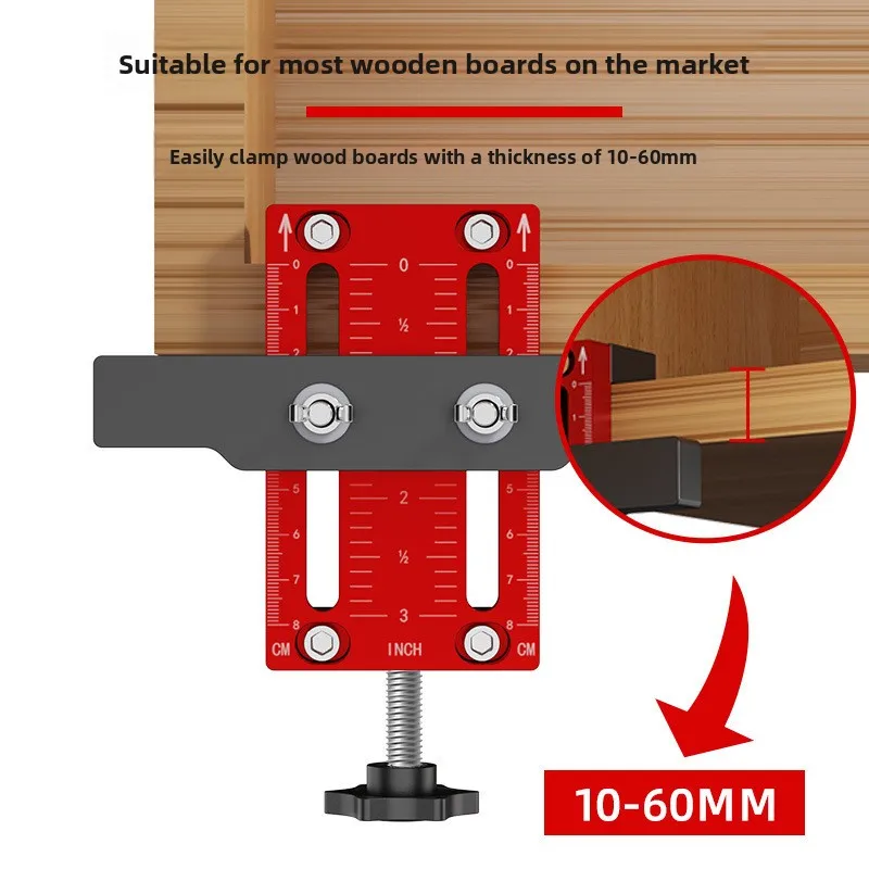 Cabinet Door Installation Locator Cabinet Door Positioning Handle Installation Aluminum Alloy Accurate Measurement Punching Tool