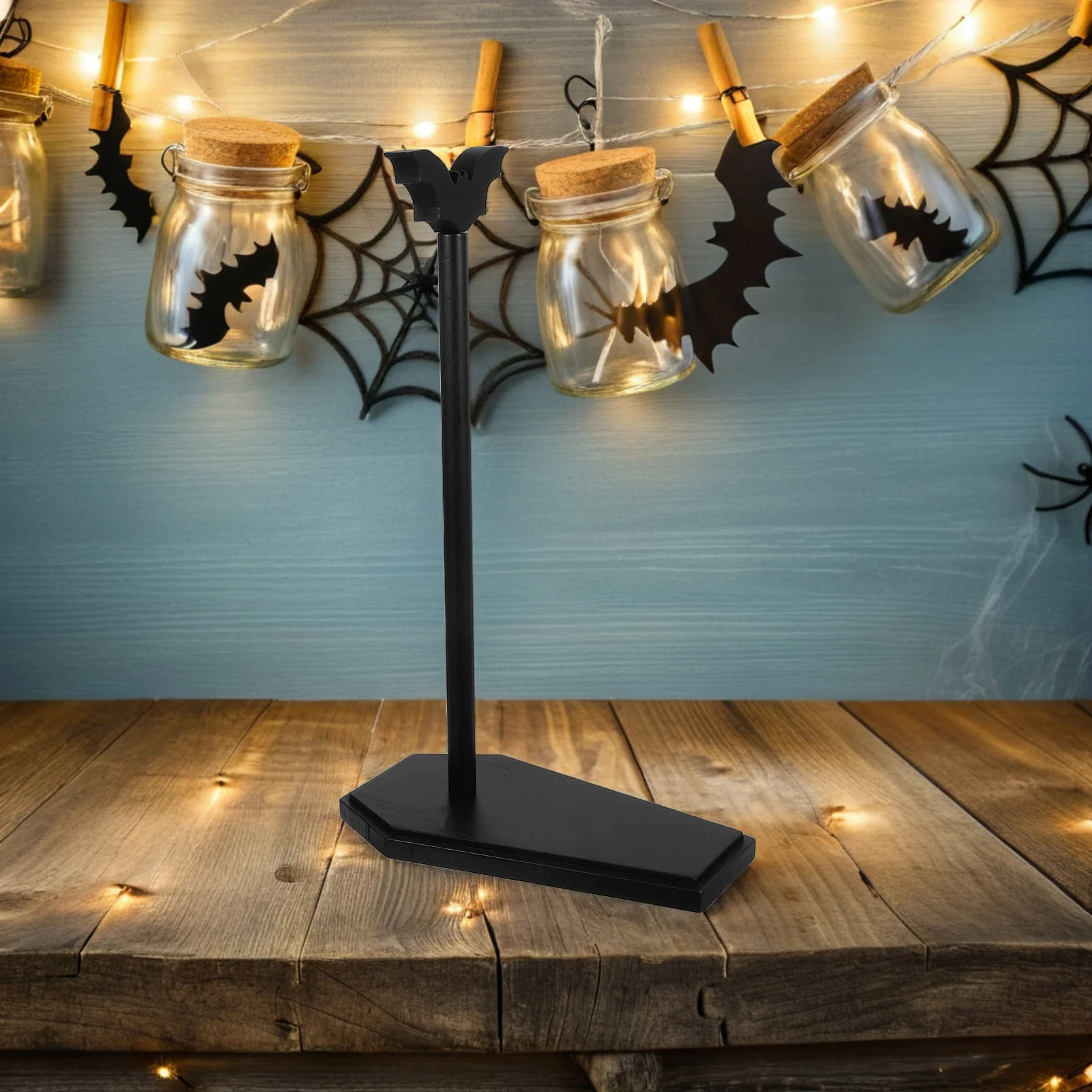 

Готический держатель для бумажных полотенец, деревянная летучая мышь, форма гроба, винтажная стойка для туалетных полотенец, подставка для кухонных салфеток, съемный дизайн