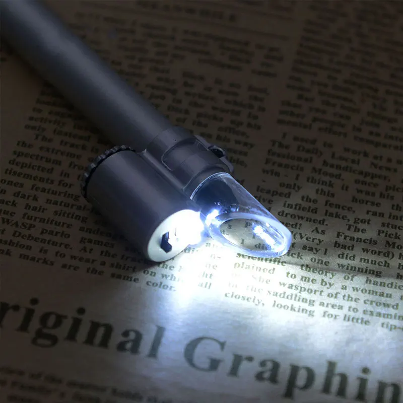 Handheld Microscope 50x Portable LED Pen Microscope MINI Pocket Magnifier Illuminated Jewelry Magnifying Loupe