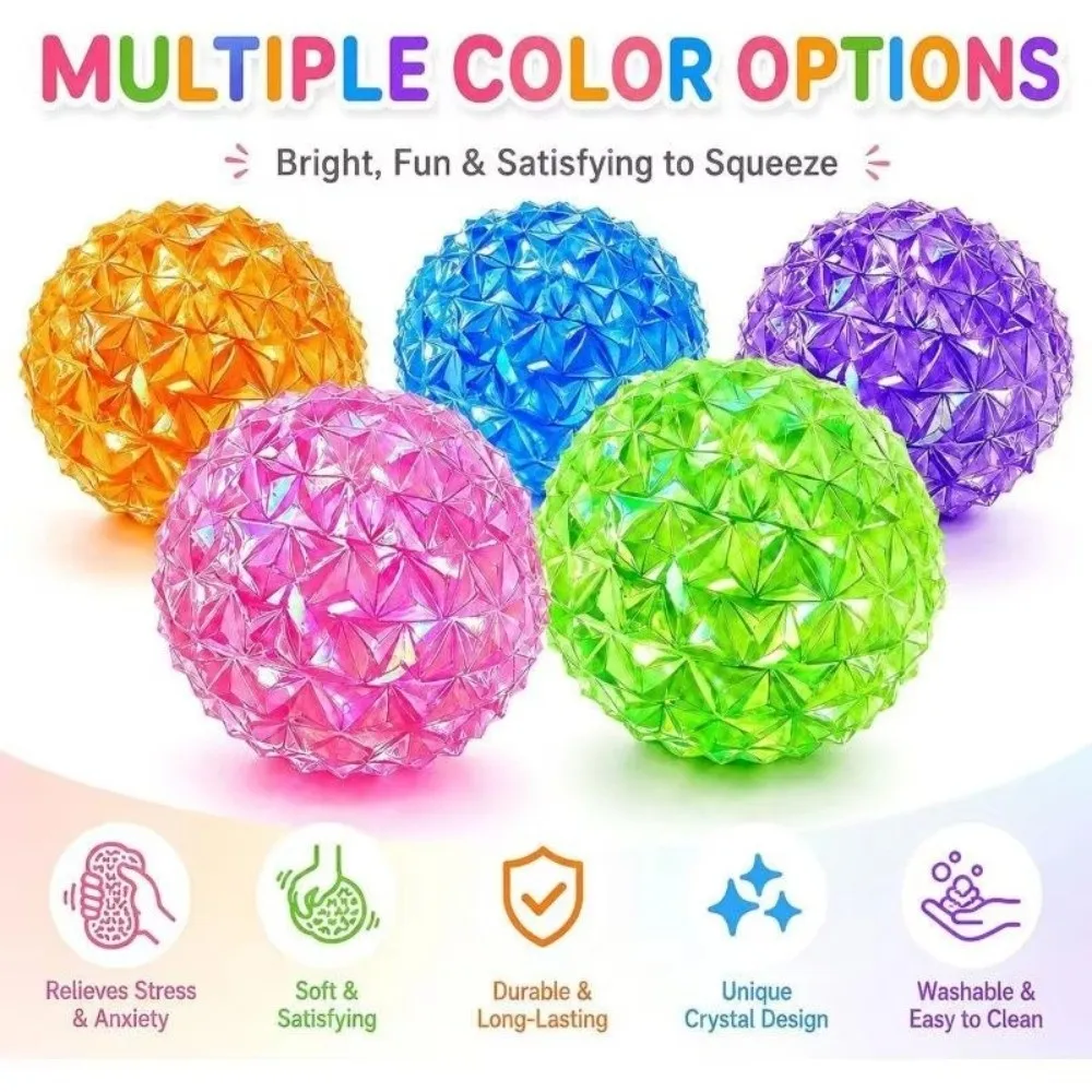 Soft Squeeze Maltose Diamond Shiny Ball Shiny Ball Slow-Resilience Squeeze Toy Slow Rising Kneading Music Slow Rebound Toy