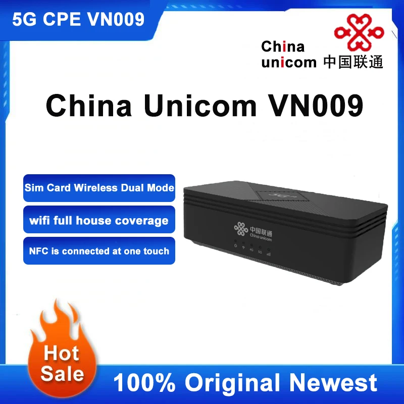 2023 Новый разблокированный китайский Unicom Vn009 5G Wifi6 CPE 4G Lte сим-карта беспроводной двухрежимный NSA/SA Wi-Fi 6 роутер 5G сим-роутер Cpe