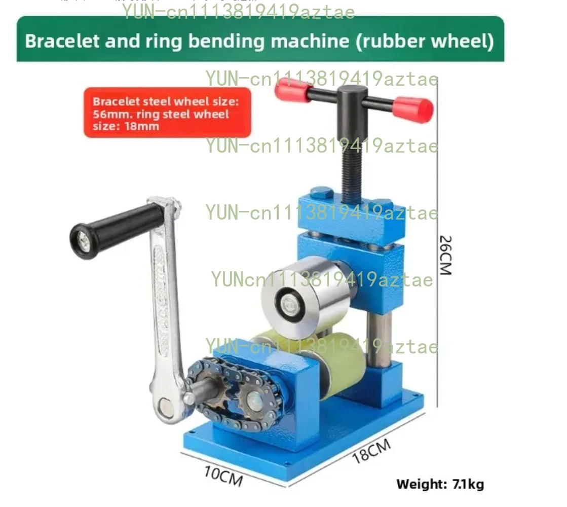 Manual Bending Machine Ring Rounder Shaping Small Jewelry Processing Rolling Machine Goldsmith Tools
