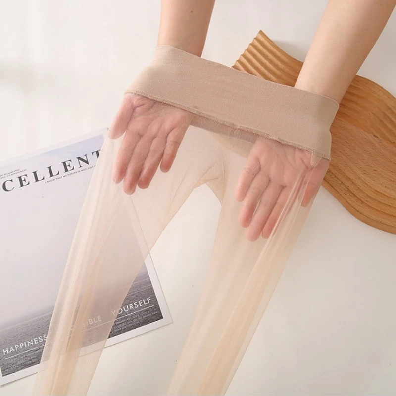 

2025 Women's Summer Tights 1D See through Low Waist Stretchy Seamless Thin Pantyhose Nylon Hosiery for Sexy Look