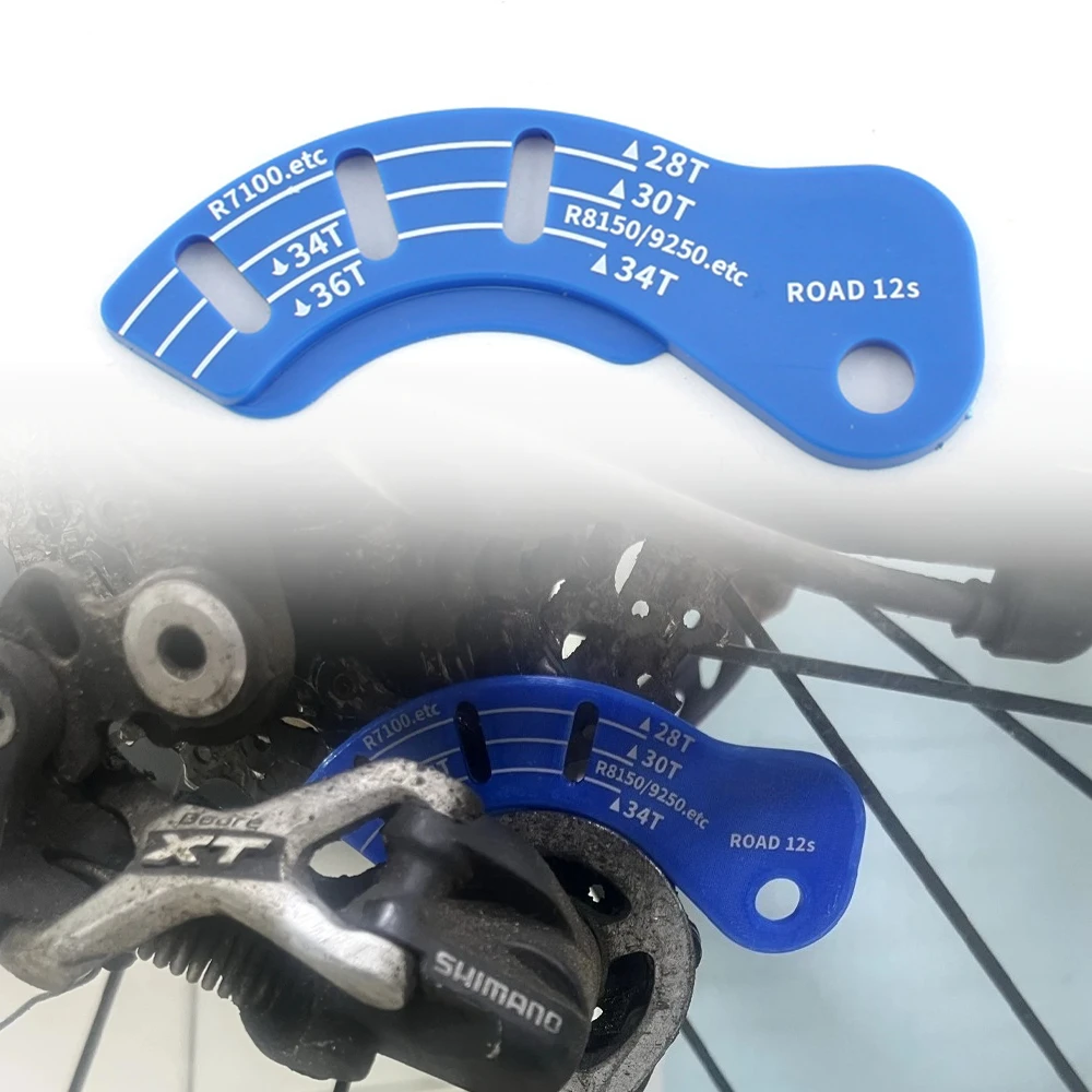 

Road Bike 12T Electric Rear Derailleur Adjuster Adjustment Gauge Guide Tool Chain Gap Tool For R7100 R7150 RX820 R8150 R9250