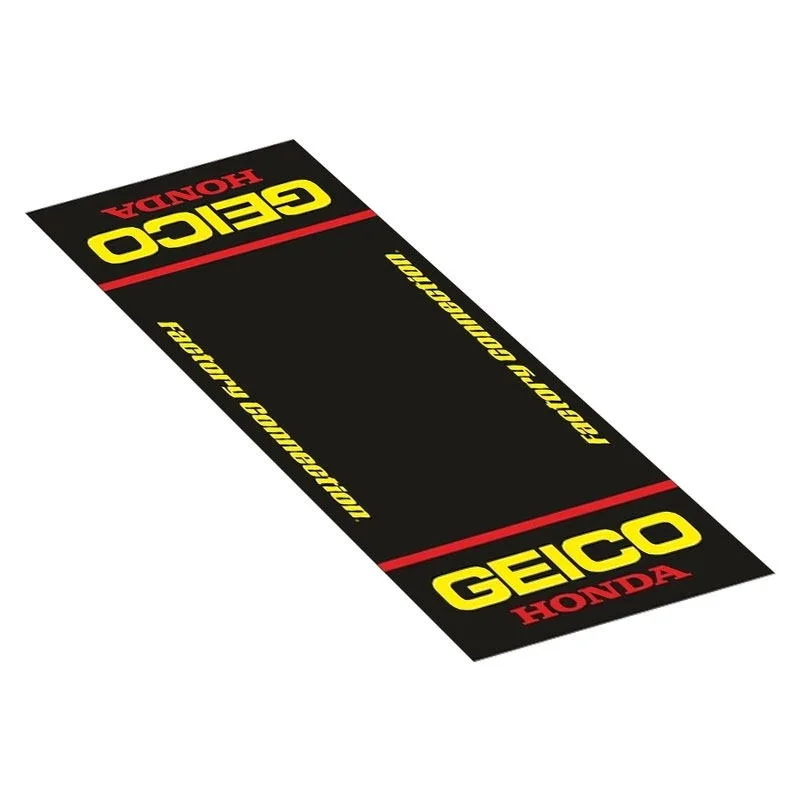 Op maat gemaakte Honda motorfiets parkeermat antislip garagekleed cool racing moto display tapijt antislip huisdecoratie vloermat