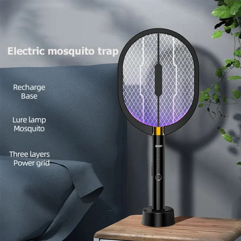 

Электрический убийца насекомых 3000 В - перезаряжаемое устройство от комаров USB-C со светодиодной лампой, складное для внутреннего и наружного использования