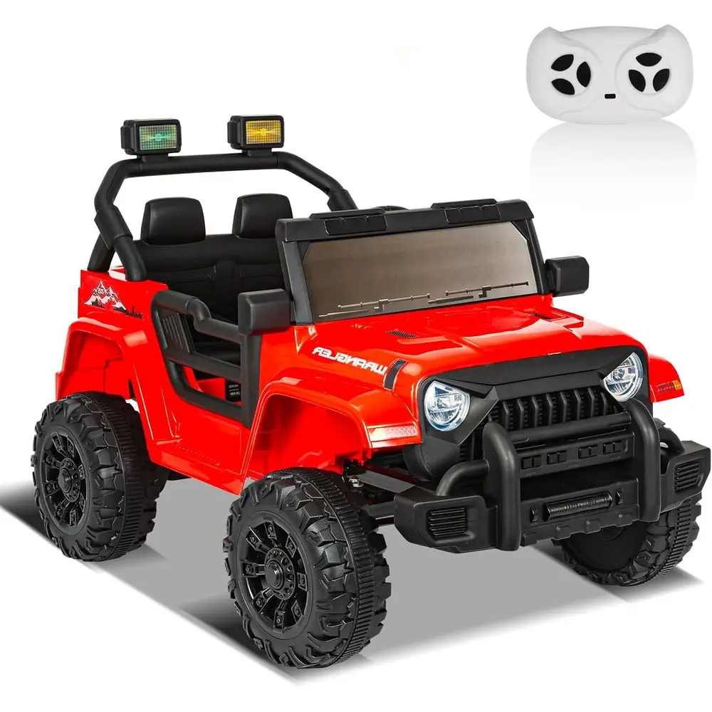 Elektryczny samochód dla dzieci 12V z pilotem, elektryczny pojazd terenowy dla dzieci, samochód ciężarowy na akumulator, czerwony