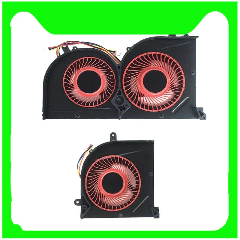 New GPU Cooling CPU Fan Replacement for MSi GS63 GS63VR GS73VR MS-16K3 MS-17B1 MS-17B2 BS5005HS-U2F1 BS5005HS-U2L1