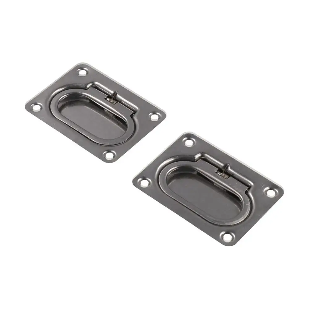 Stainless Steel Pull Flush Lift Ring Marine Grade Anti-Rattle Recessed Fasteners Lightweight Portable Lockable Hold Down Clamp
