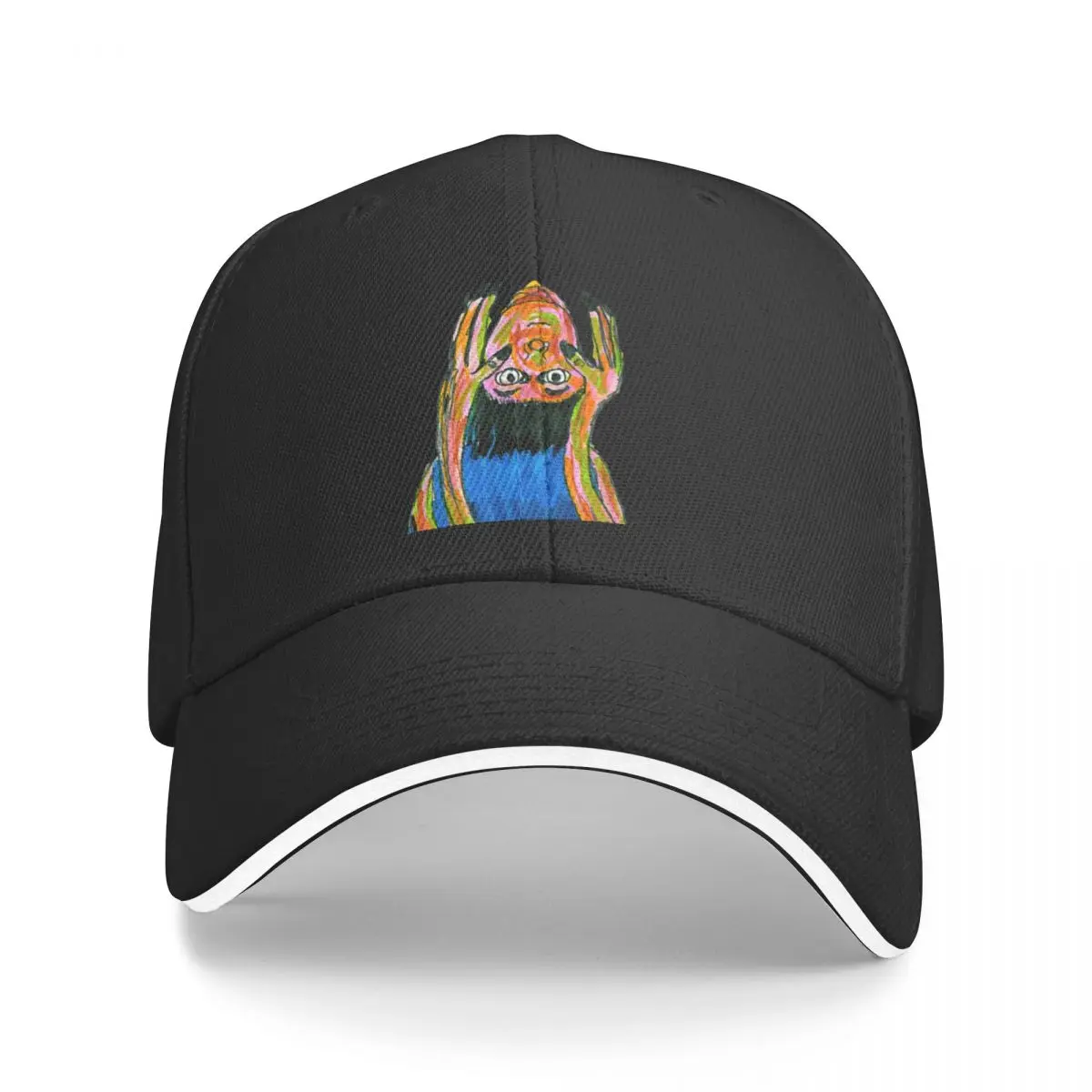 

Headless Hue: A Colorful Conundrum - Original and Unique Marker Drawing - New Artist Baseball Cap