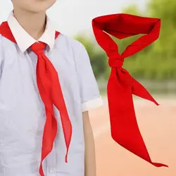 Classic 120cm Triangle Towel Scarf China Style Cotton Red Tie Choker Gifts Young Pioneer Scarves School Supplies