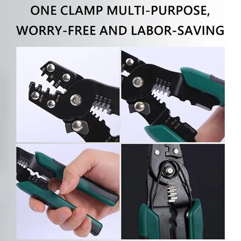 4 in 1 Multifunctional Wire Stripper Crimping Stripper Crimping Pliers Professional Wire Cutter Home Improvement Hand Tools