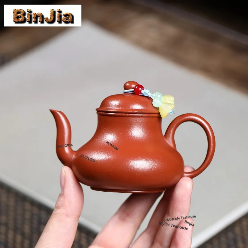 

100ml Traditional Yixing Purple Clay Teapots Handmade Si Ting Pot Raw Ore Zhu Mud Kettle Zisha Tea Set Teaware Supplies Gifts