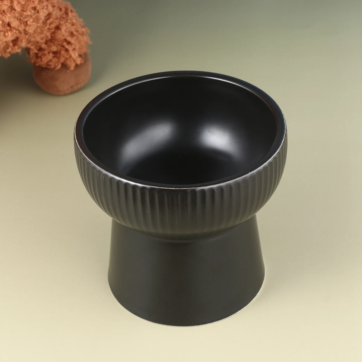 

Pet Ceramic Bowl Break-resistant Tool Ceramics Water Container Cat Dog Eating Basin High Feet Feeder Feeding