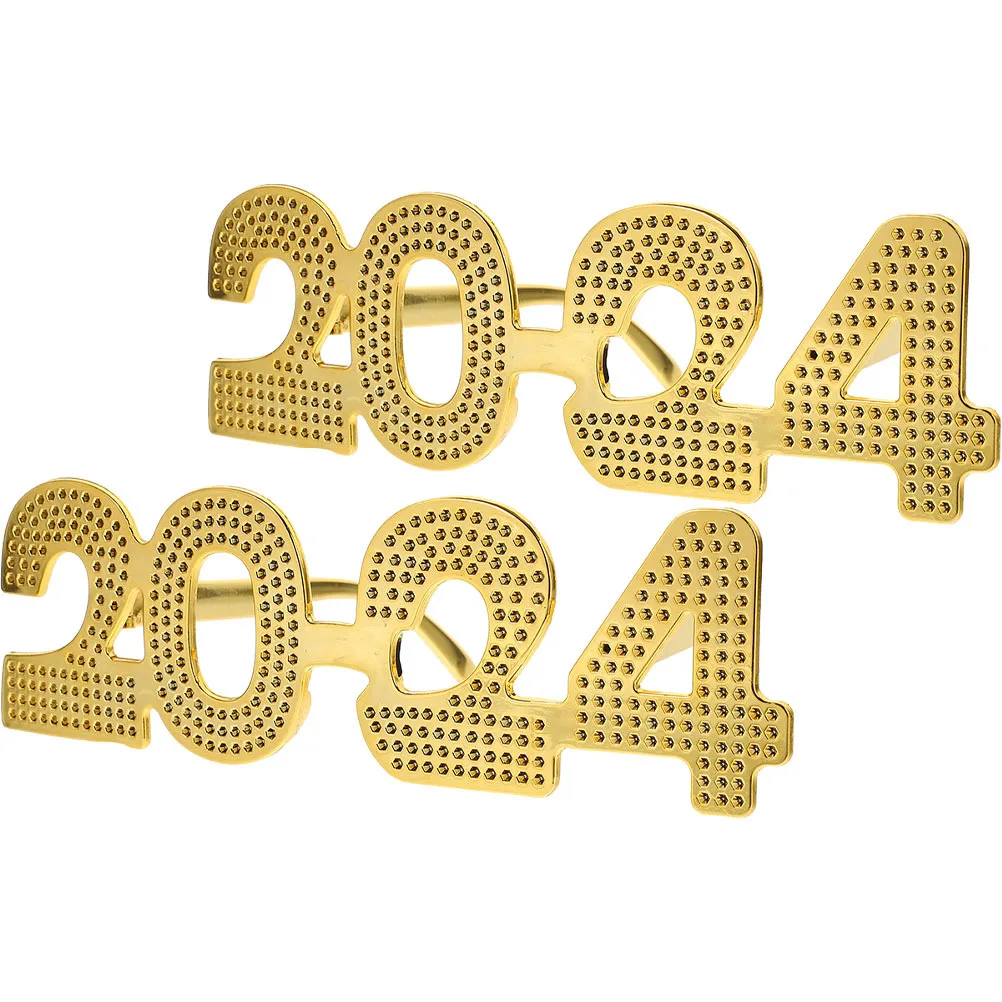 

2Pcs New Year Party 2024 Eyeglasses Funny Dancing Glasses Party Props Supplies 2024 Eyeglasses Funny Dancing Glasses