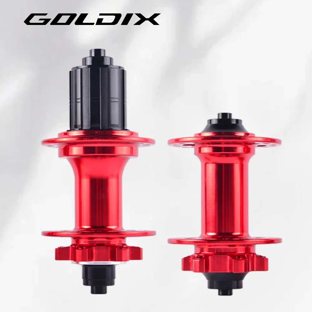 GOLDIX QR 100*9 135*10, Aluminum Bicycle Wheel Hub, 32 Holes, 120 clicks, 4 Bearings, Mountain Bike Disc Brake Wheel HG 8-12S image 6