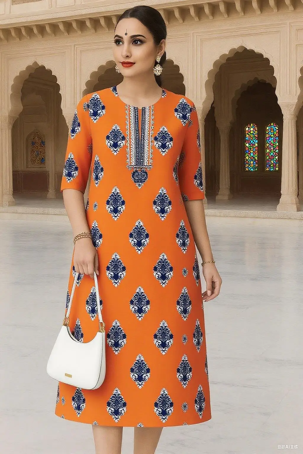 مسلم 2026 المرأة كورت عصرية أنيقة مستقيم أنبوب عادية كورتا الزهور نمط فستان مريح شق تنحنح عباية #1