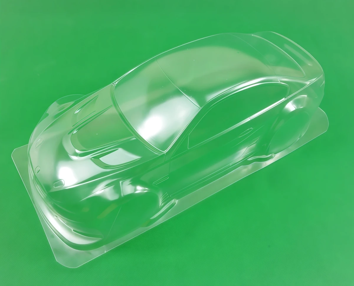 TC073 1/10 M3 GT2 Clear PC Body Shell 190mm Width With Light Buckets & Rear Wing and Decals For 1/10 RC Touring Car