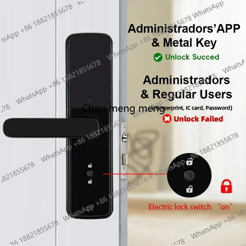 

Электрический дверной замок K11 TT Lock с Bluetooth, биометрическим сканером отпечатков пальцев, паролем, безключевым доступом, IC-картой и удаленной разблокировкой через приложение
