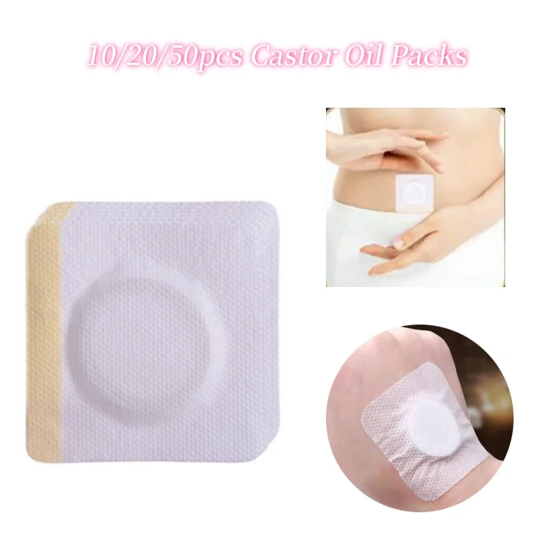 

Replacement Disposable Castor Oil Pack Self-Adhesive Universal Adhesive Navel Stickers Seepage Resistant Belly Button Protectors