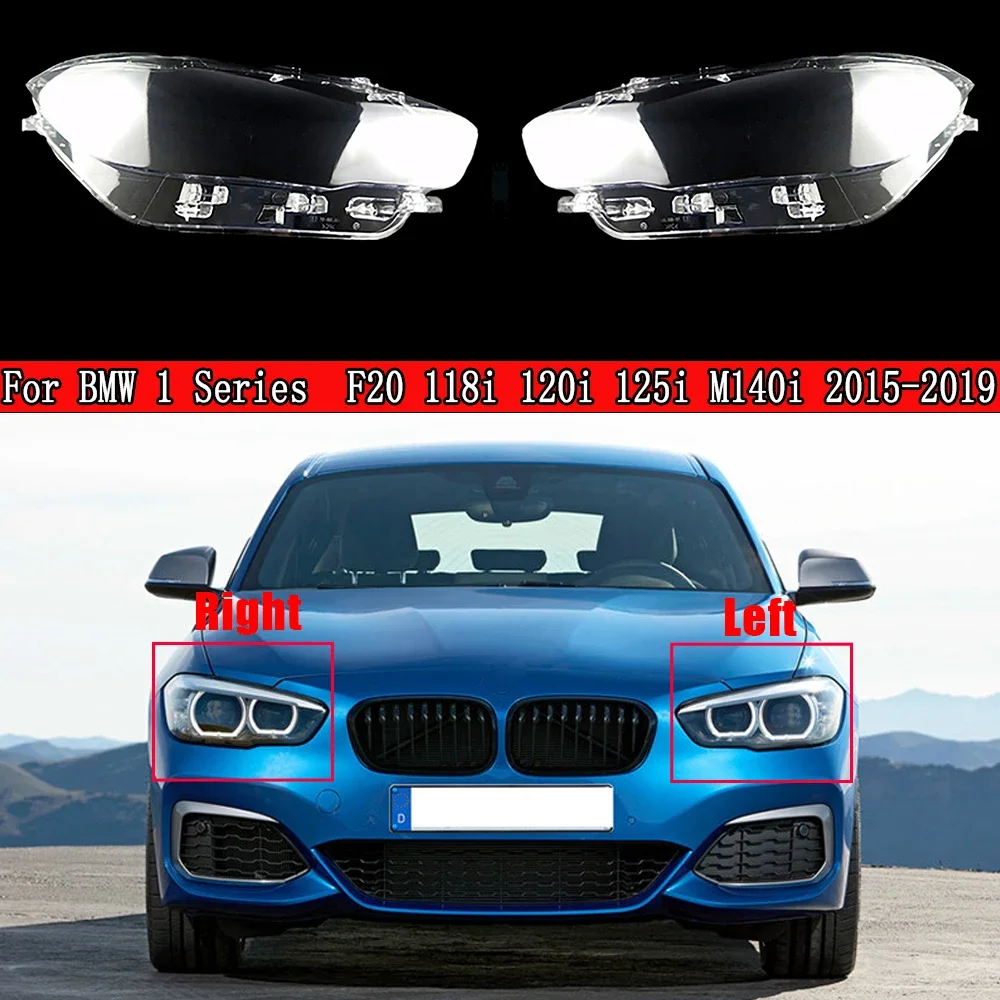 

Car Front Headlamp Cover Lampshade Glass Lampcover Caps Shell Case For BMW 1 Series Hatchback F20 118i 120i 125i M140i 2015~2019