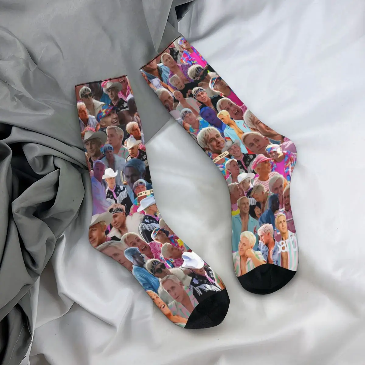 Chaussettes unisexes d'impression 3D de RNCan, chaussettes de randonnée de Ryan Gosling Intéressant Four Seasons