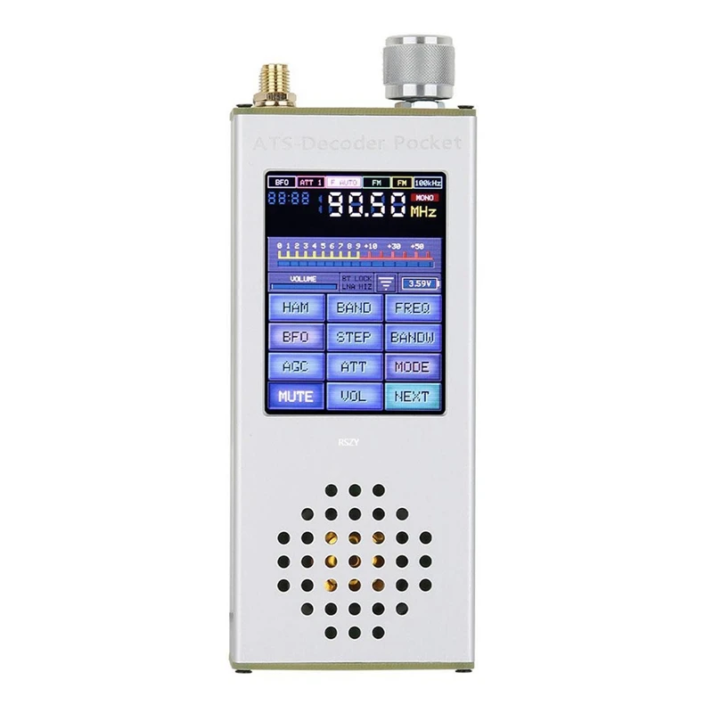 

ATS Decoder Pocket 4.17 Version Full Band FM SSB SDR AM LSB USB Handheld Radio Receiver Aluminum Alloy 1Set