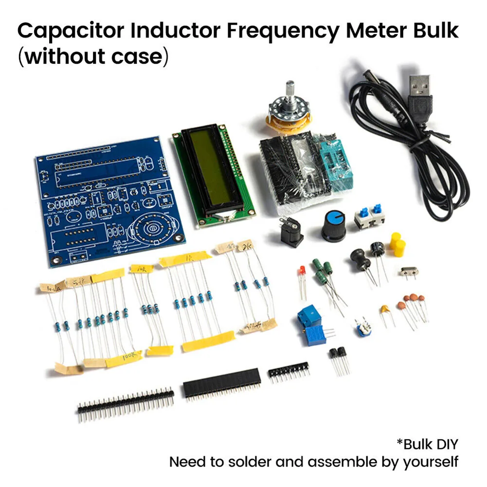 DIY High  For P*recision LCD Digital Inductance Capacitance Meter Frequency Tester Kit For Test Measurement Tool Accessory