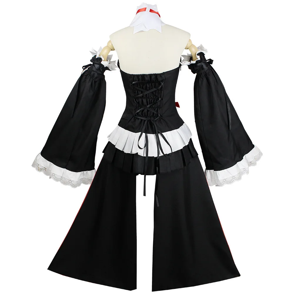 Loween traje feminino cucuru fumag cosplay terno final dos dias anjo cucuru cosplay roupa desempenho de palco wear