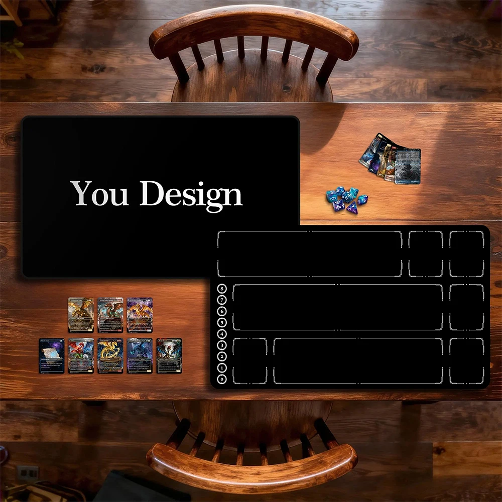 Tapete de juego personalizado para MTG, tapete de juego DIY para Riftbound, tapete para OPCG, tapete mágico para MTG, antideslizante, duradero, con borde cosido, tapete para cartas mágicas.