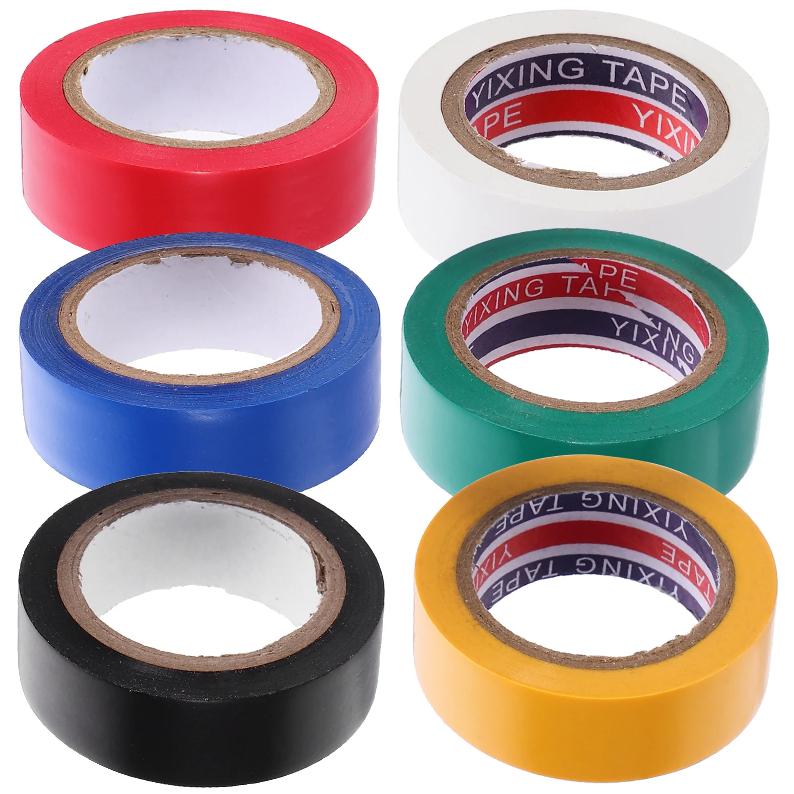 6 Rolls Electrical Insulating Tape Pink Masking Storage Double Sided Carpet Colorful Multi-functional Liquid