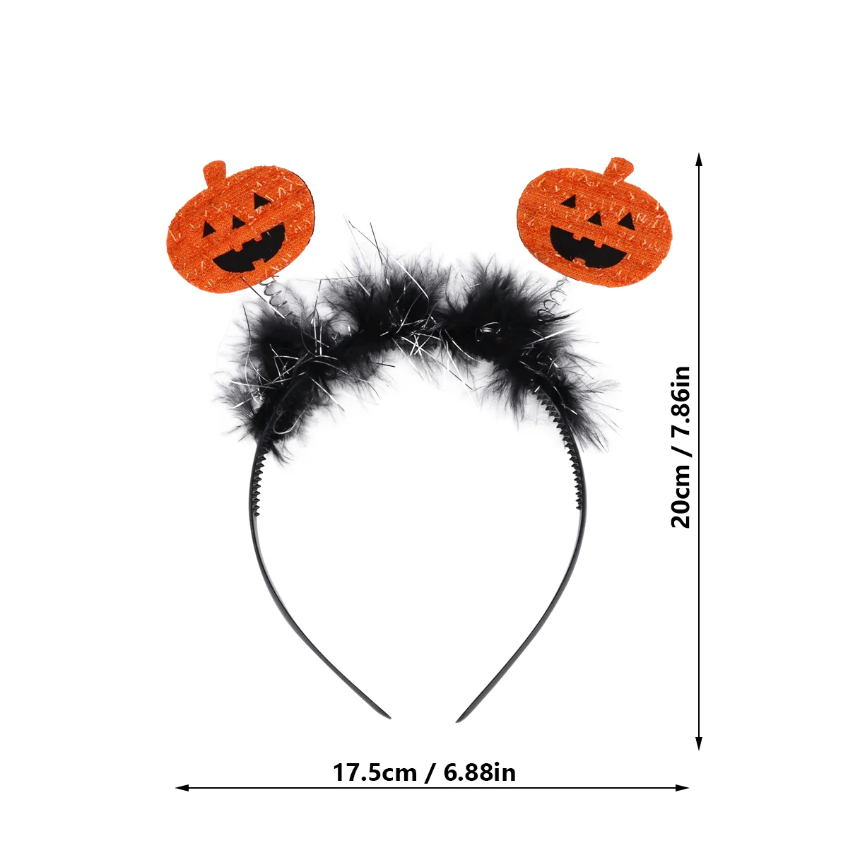 

Halloween Prom Party Bar Show Supplies Headband Pumpkin Headwear Hair Clips Bands