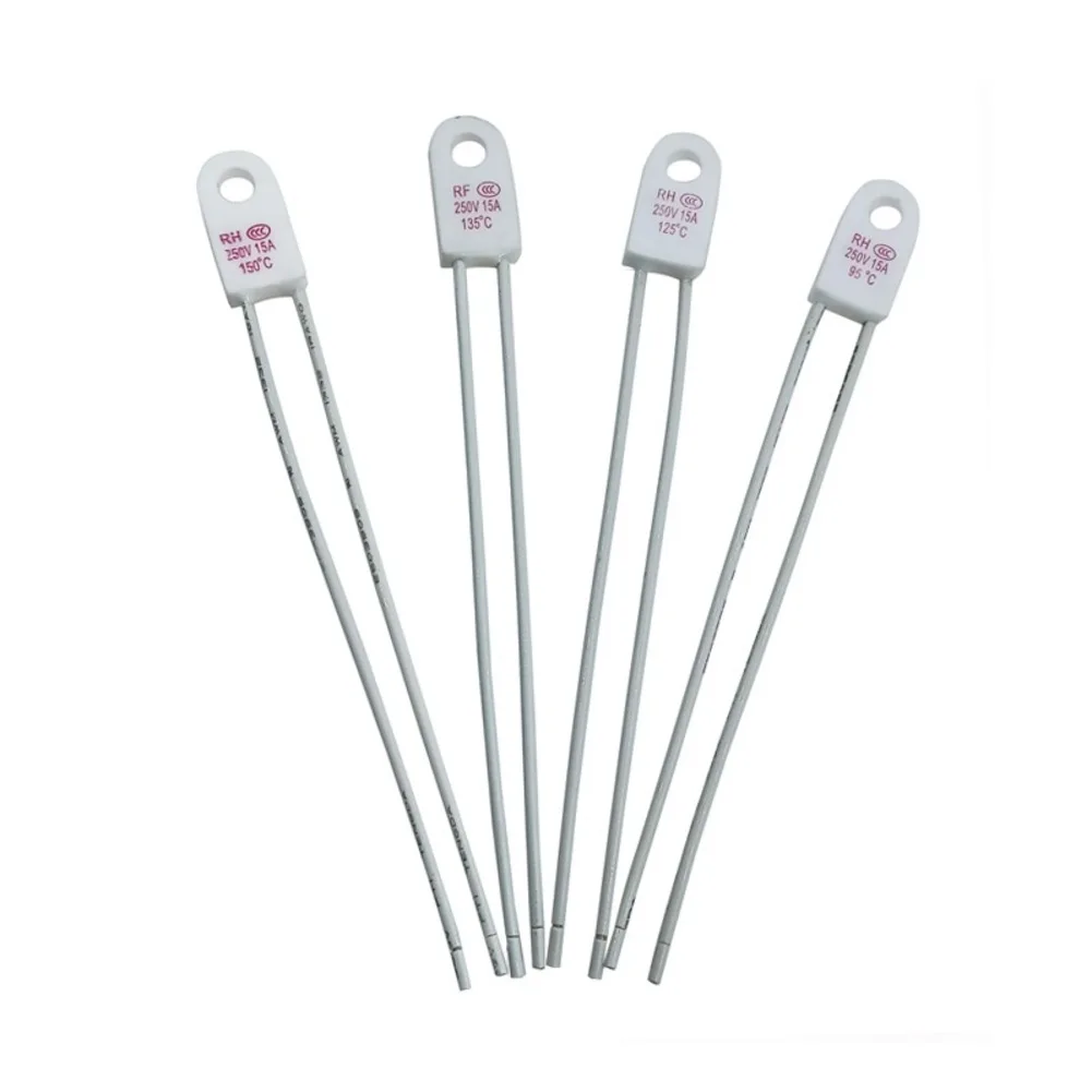 Color White Thermal Cutoff Reliable Protection Thermal Fuse Heat Resistant Insulation Dual Voltage Compatibility