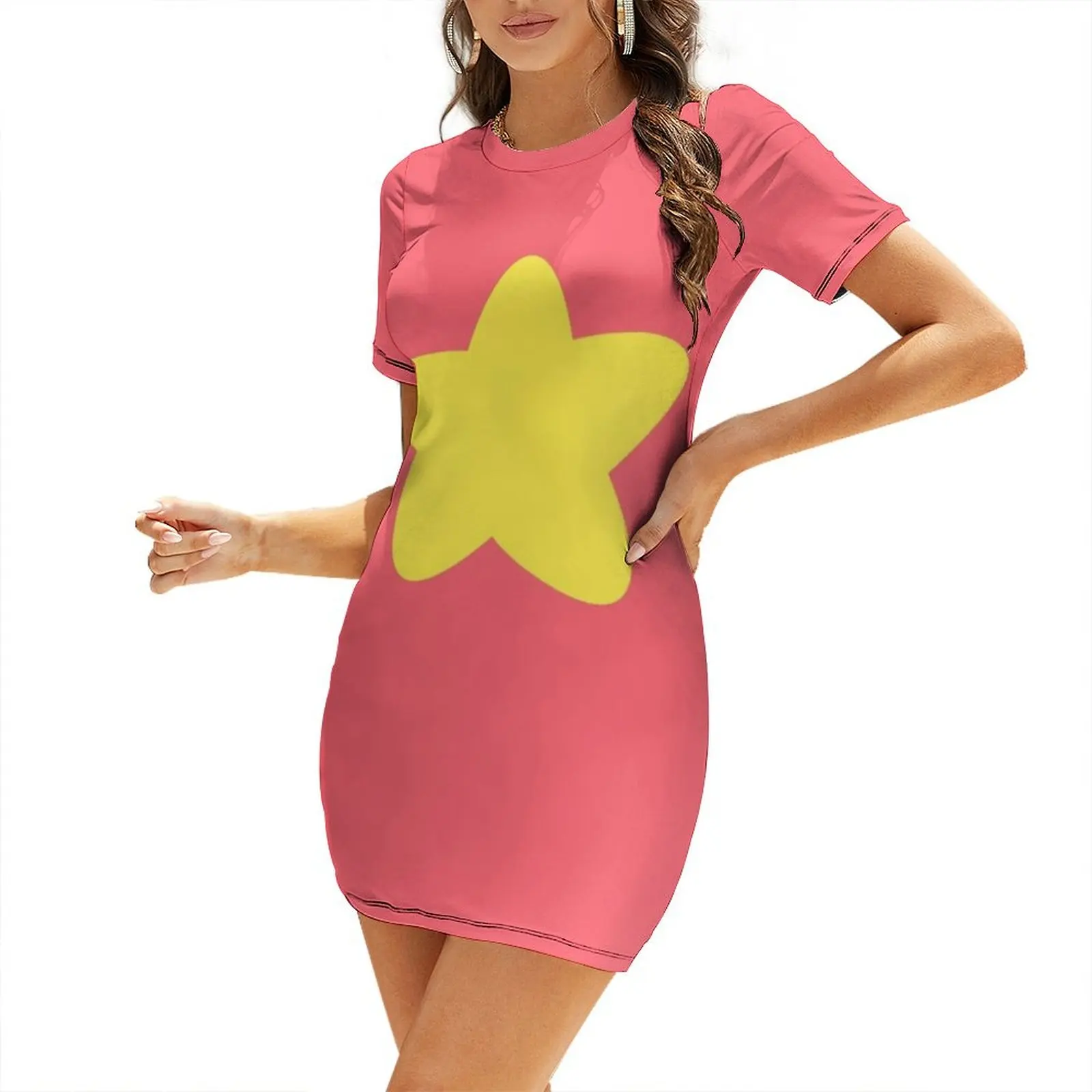 

Steven Universe Star Short-Sleeved Dress women's elegant loose dresses long sleeve dresses womens clothing Dress